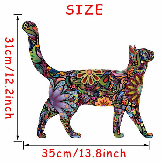Adesivo murale Gatto in stile mandala