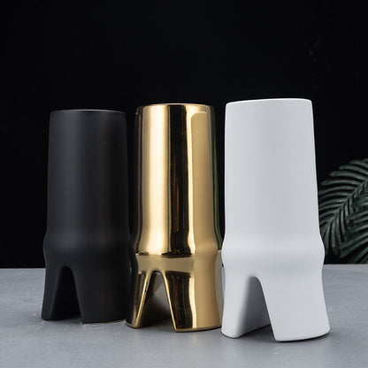 Vaso ceramica geometrico moderno