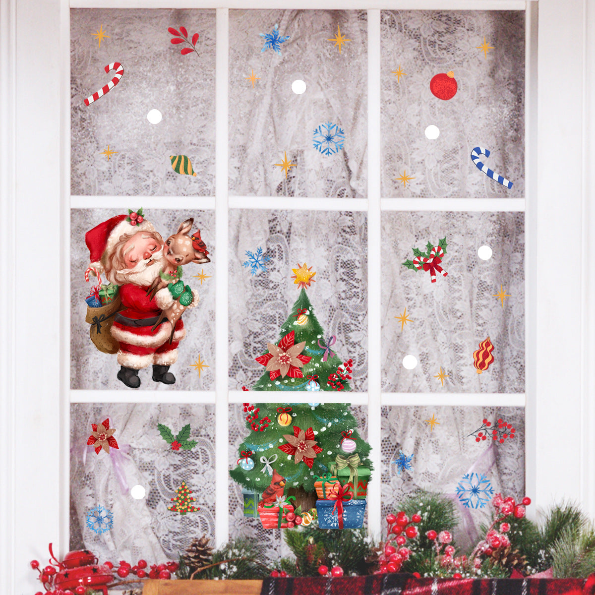Adesivo murale babbo natale