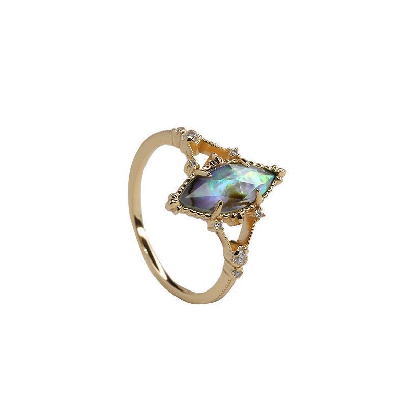Anello cristallo argento