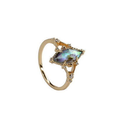 Anello cristallo argento