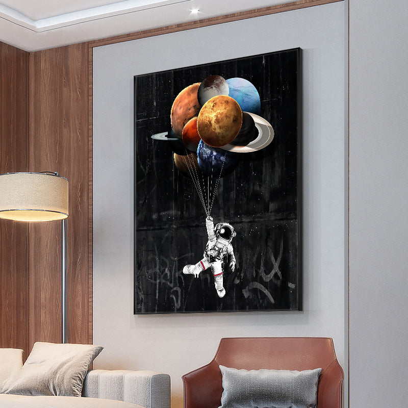 QUADRO ASTRONAUTA ACQUERELLO