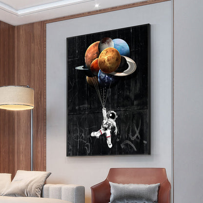 QUADRO ASTRONAUTA ACQUERELLO
