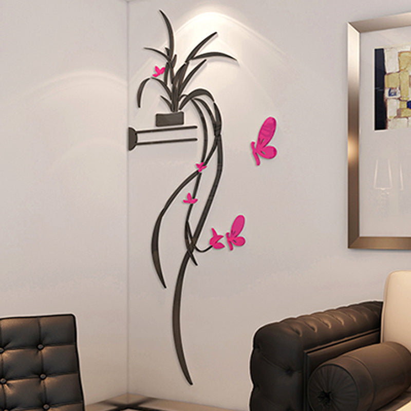 Adesivo Murale Orchidea 3D