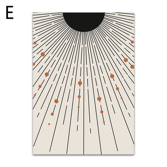 Quadro sole geometrico