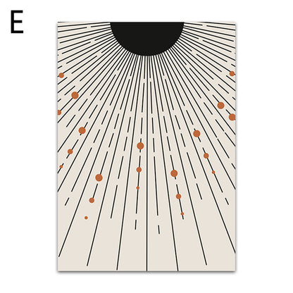 Quadro sole geometrico