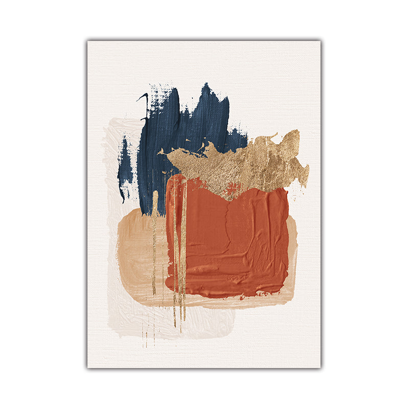 Quadro astratto blu e rosso