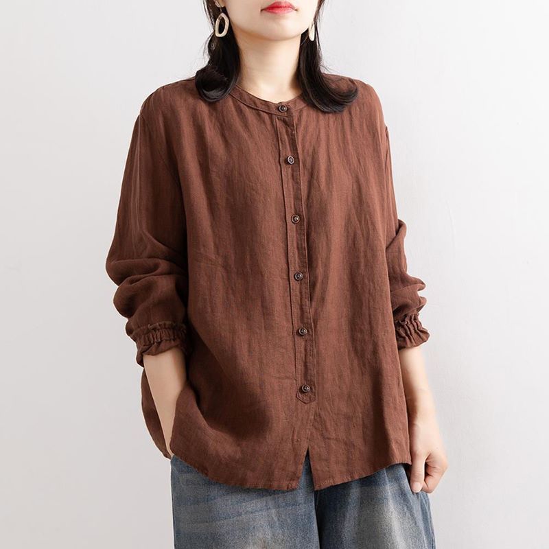 Camicia rinascimentale cotone-lino