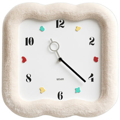 Orologio da parete Cornice tessuto naturale