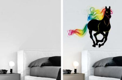 Adesivo cavallo colorato