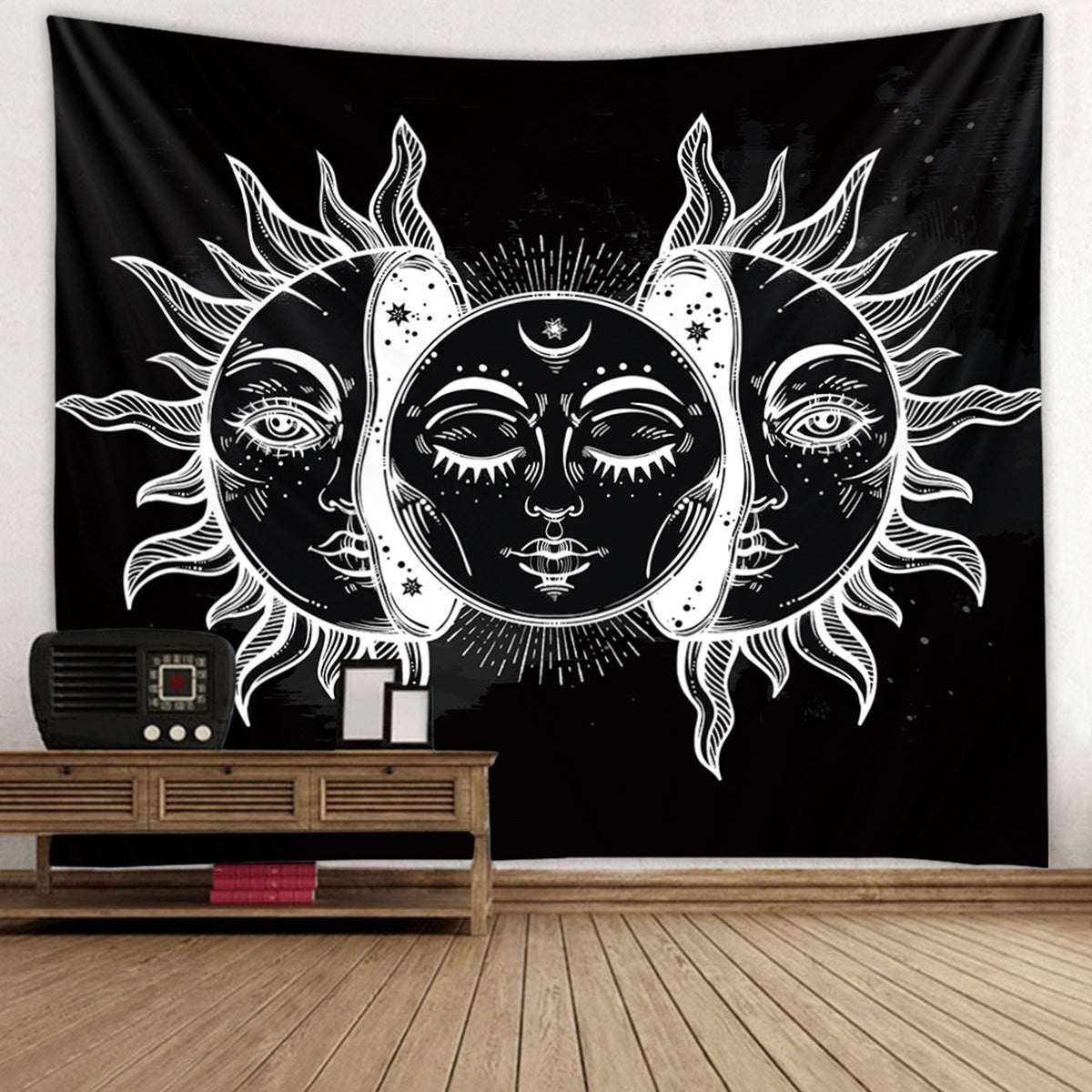 Arazzo luna e sole