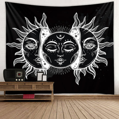 Arazzo luna e sole