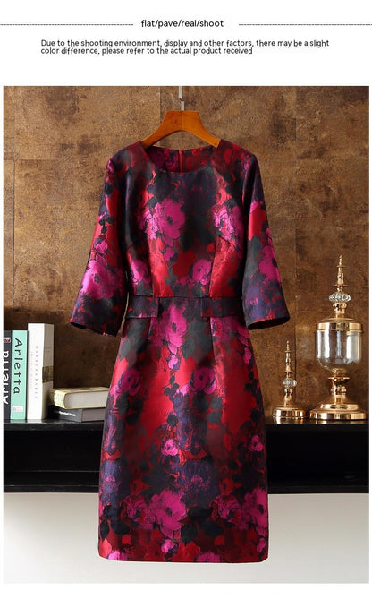 Abito Jacquard Dipinto