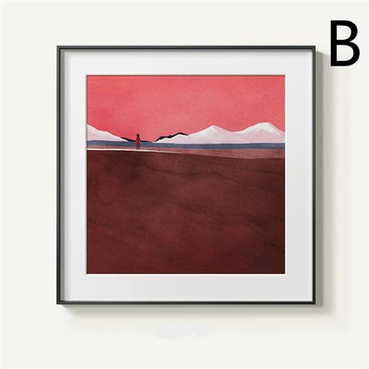 Quadro Montagna Astratta
