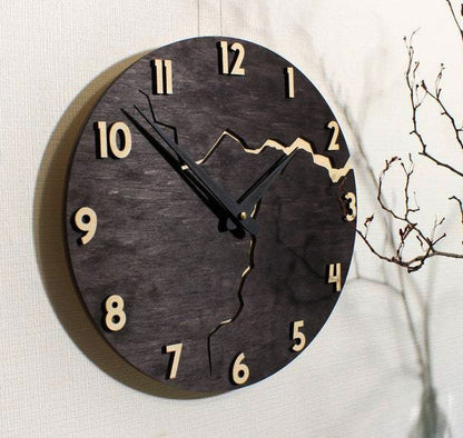 Orologio da parete Silhouetta costa mare