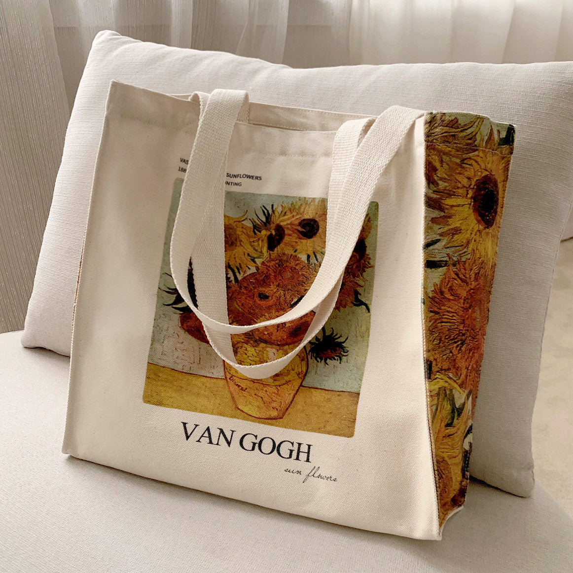 Borsa tela girasoli