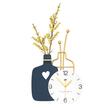 Orologio da parete Vaso fiori composizione orologio