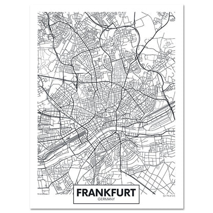 Tela Mappa Città