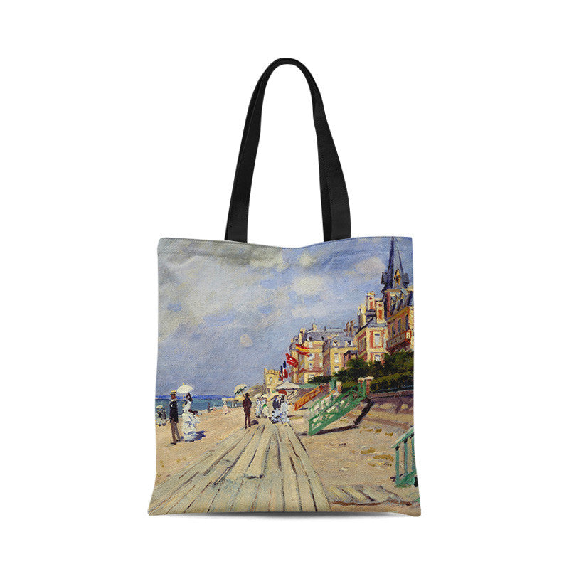 Borsa tela tramonto dipinto