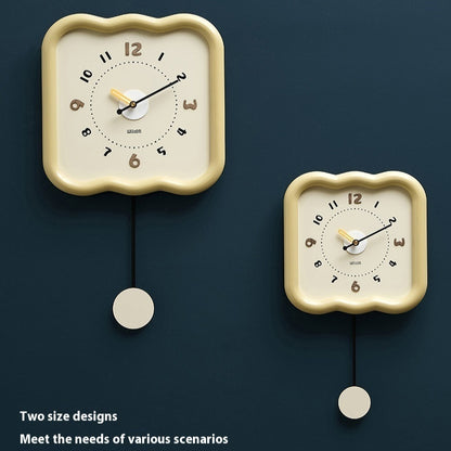Orologio da parete Ondulati crema