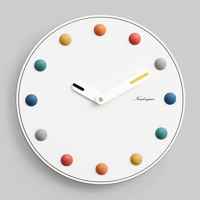 Orologio da parete Sfere teal dorato