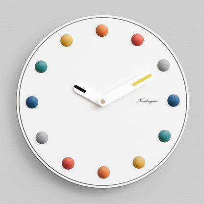 Orologio da parete Sfere teal dorato