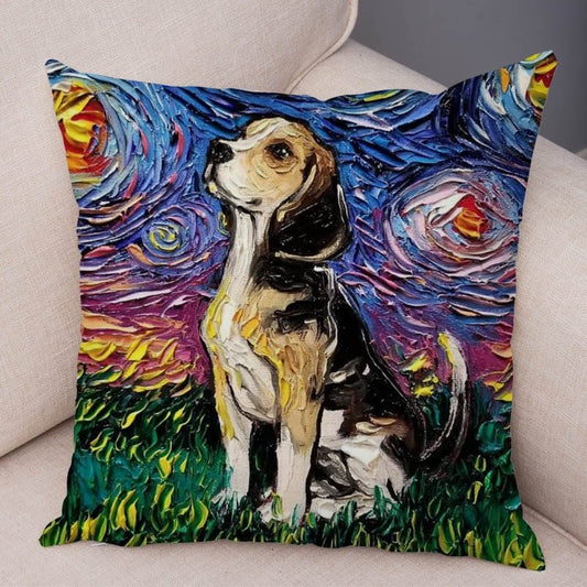 Coperta Cuscino Cotone Cane