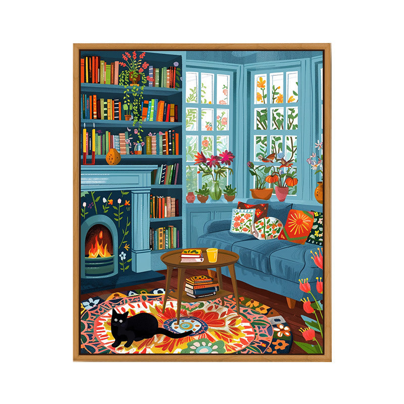 Quadro gatto fumetto
