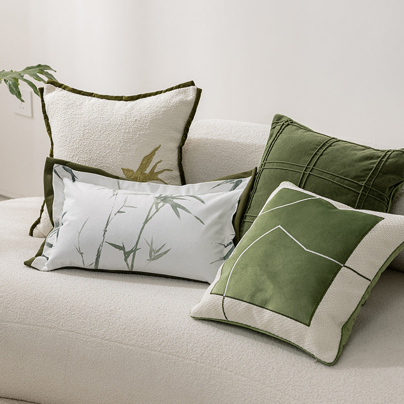 Cuscino verde vintage