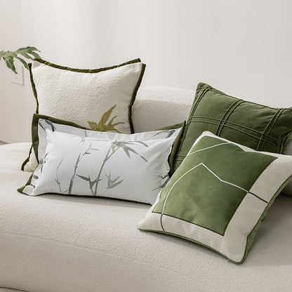 Cuscino verde vintage