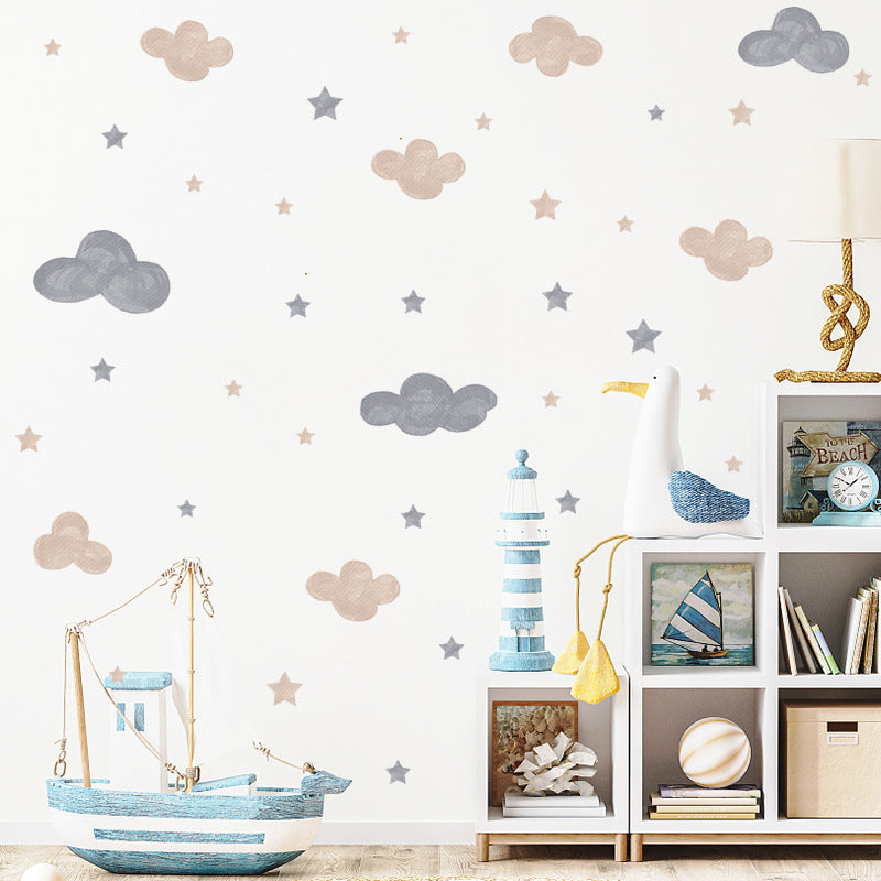 Sticker nuvole e stelle