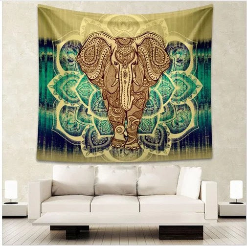 Arazzo Elefante e mandala