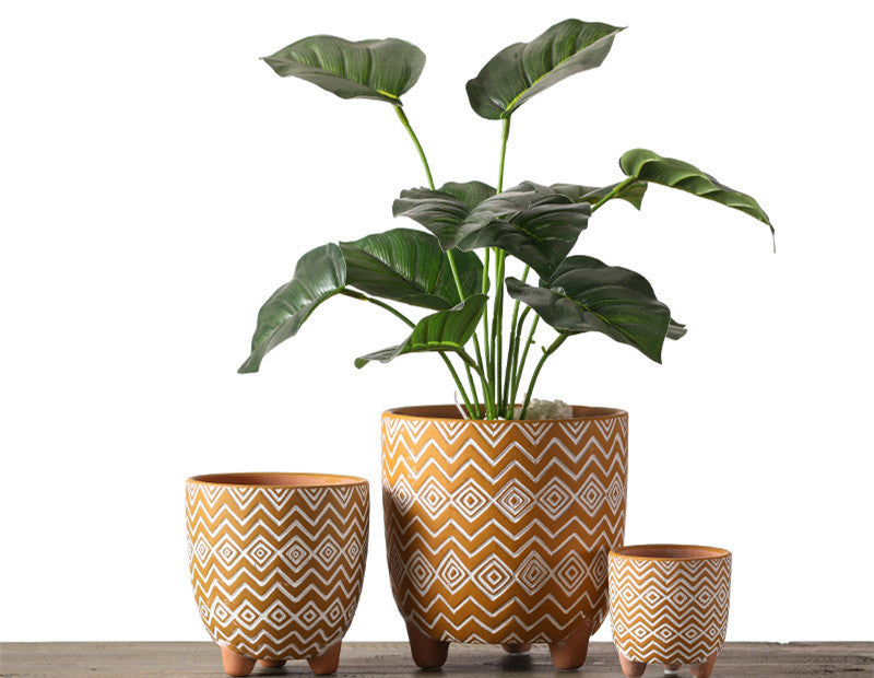 Vaso ceramica geometrico