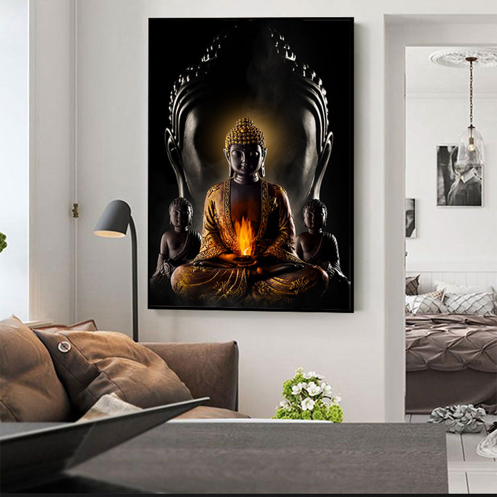 Quadro Buddha olio