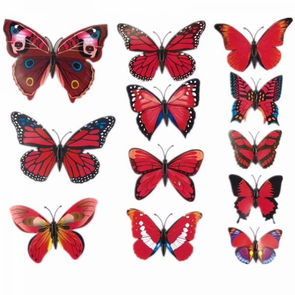 Adesivi farfalle 3D