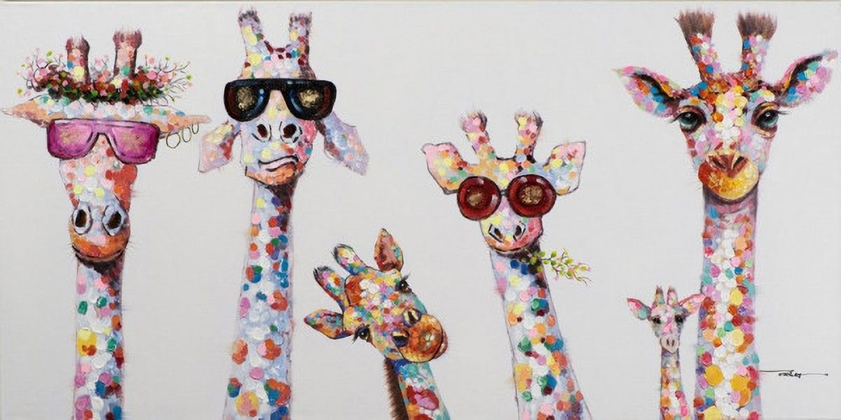 Quadro giraffa astratta
