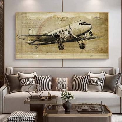 Poster aereo vintage