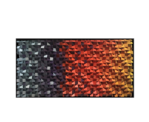 Quadro mosaico legno