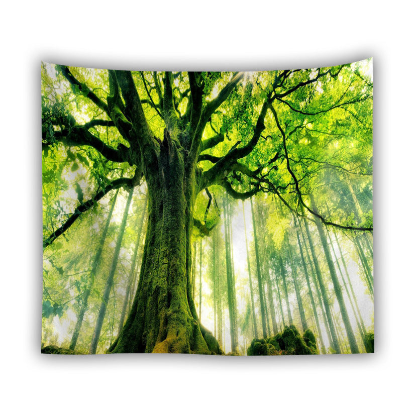 Arazzo foresta e luna