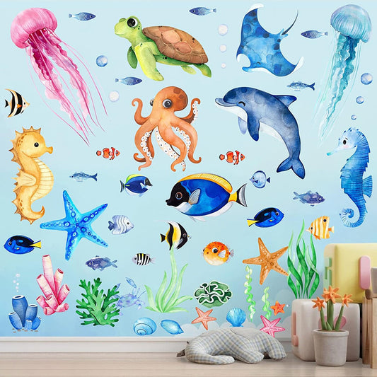 Poster Delfino cartoon estivo