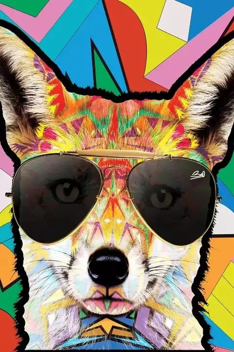 Poster graffiti animali
