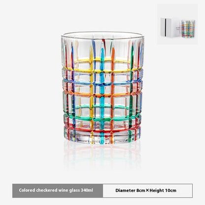 Bicchiere dipinto mosaico