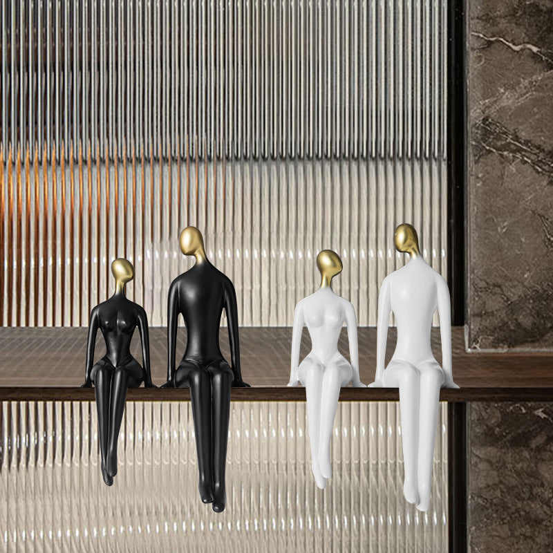 Scultura coppia minimalista