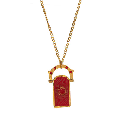 Collana tarocco titanio d'epoca