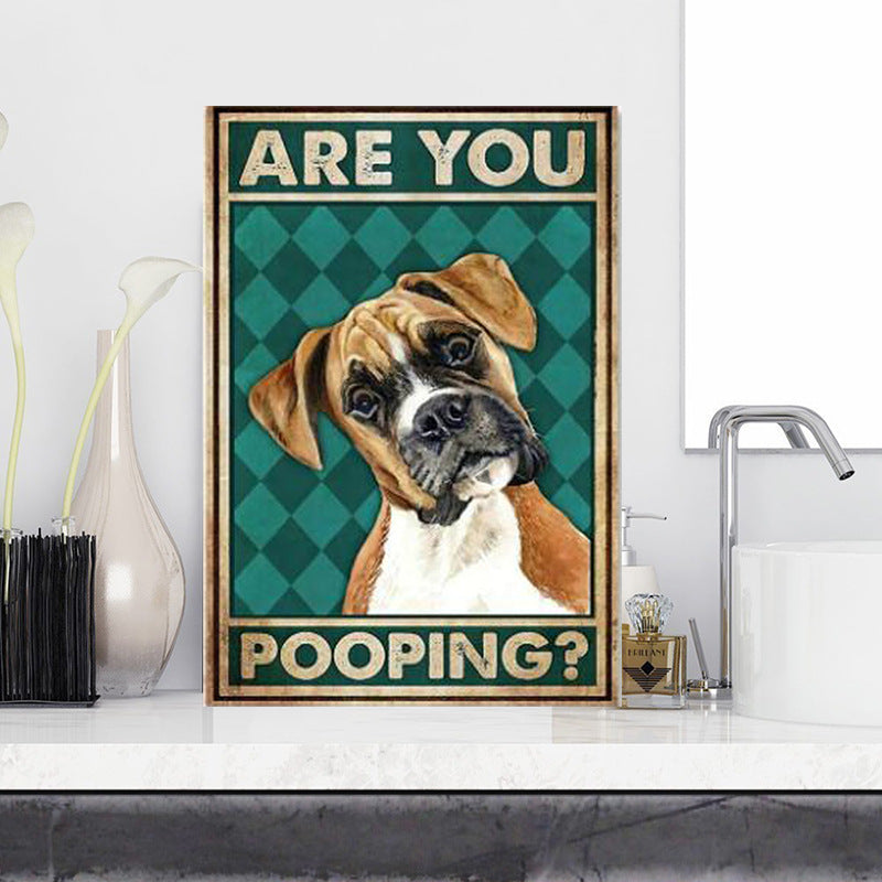 Quadro cane astratto