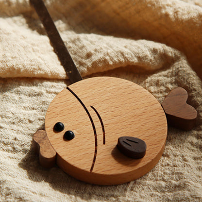 Orologio da parete Gufo pendolo legno