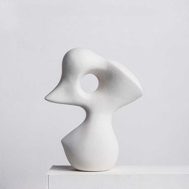 Scultura in ceramica astratta