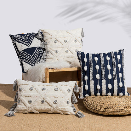 Copricuscino imbottito stile boho