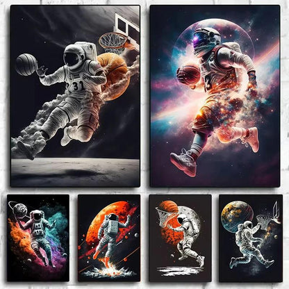 Poster Astronauti nello spazio