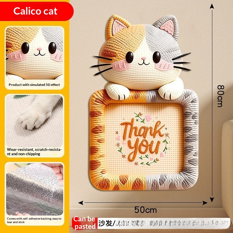 Adesivo murale gatto 3D